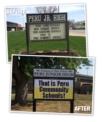New Digtal Sign Helps Peru Schools Better Communicate With Community.