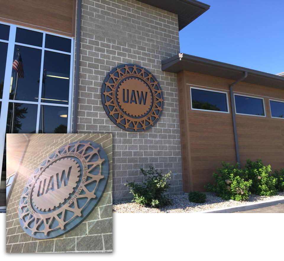 Huston privileged to have worked with the UAW Local 685 on the sign