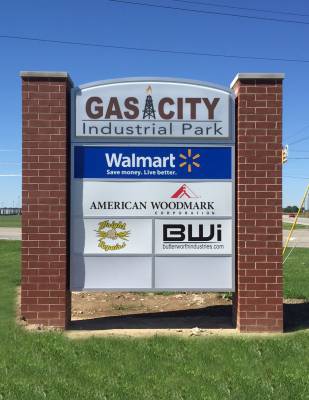 Gas City’s Industrial Park Gets New Pylon Sign