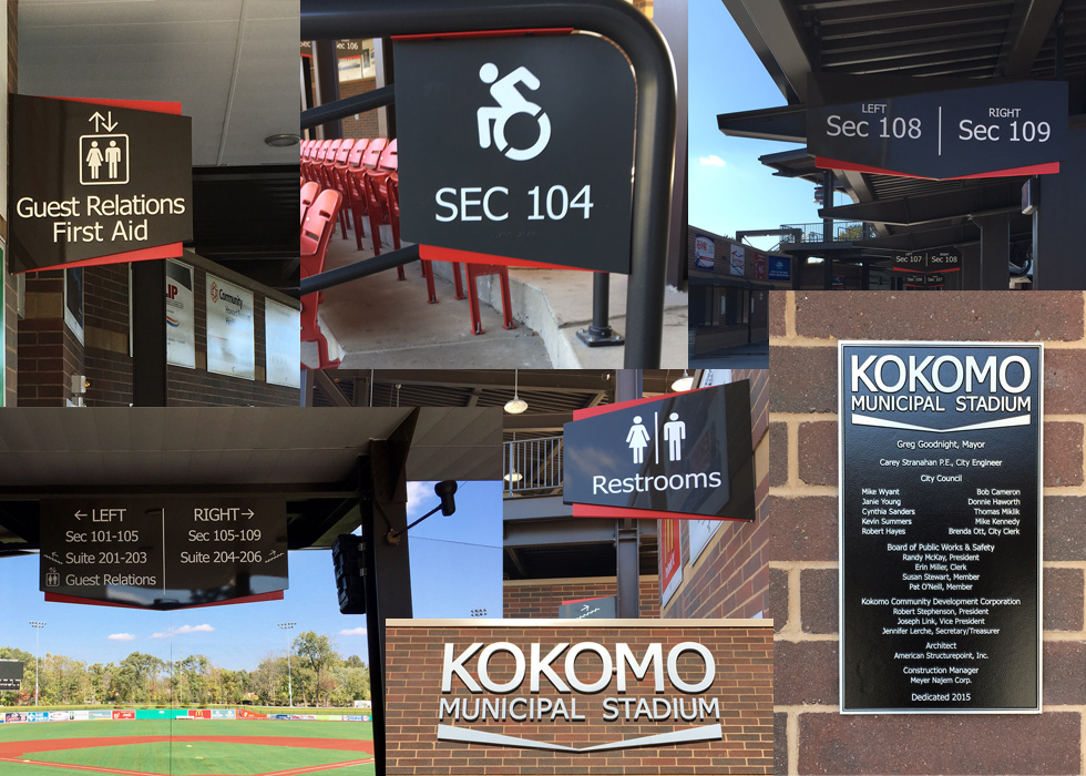 Huston Team Helps City Of Kokomo With New Stadium Signage
