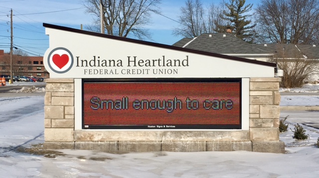 Indiana Heartland Federal Credit Union Receives Beautiful Electronic Message Center